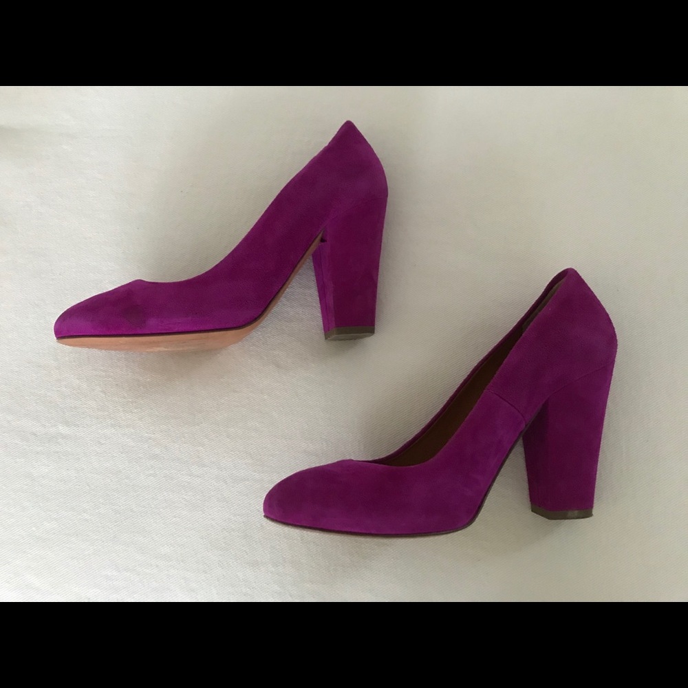 Madewell magenta Frankie pump